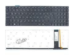Asus N56 N550, N550J, N750, N76, G550, Q550 Serisi Klavye (Siyah TR) ışıklı