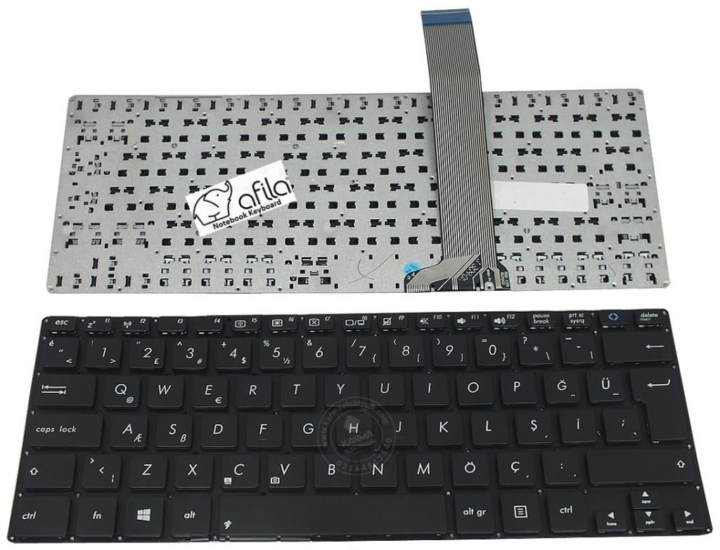 Asus S300, S300C, S300CA, S300sC, S300k, S300Ki Klavye Siyah TR