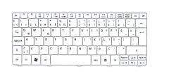 Acer One D257, D257-13448,D257-13473 Notebook Klavye Beyaz TR