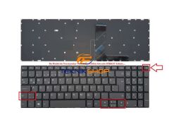 Lenovo ideaPad IP320-17AST, IP320-17IKB Klavye (Füme TR) Power Tuş