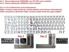 Casper Nirvana C300, C500, C510, PG-D15, V150062BK, SF-2196 Notebook Klavye - (Siyah TR) V1 / KL0935