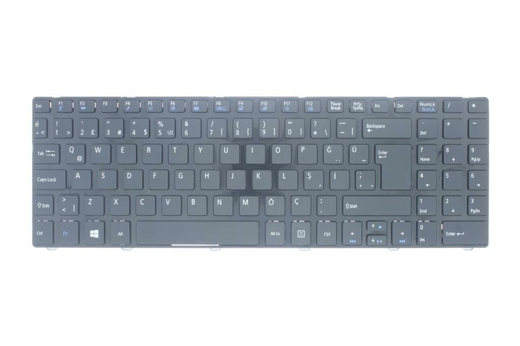 Casper V128862K3-TR VNB.B950-4K05B Notebook Klavye (Siyah TR)