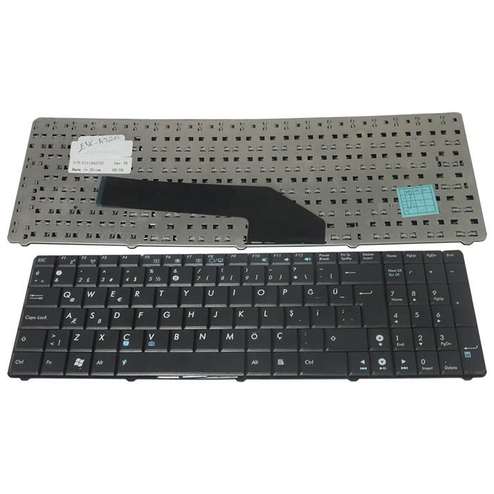 Asus K50A, K50Ab, K50Ad, K50Ae, K50Af, K50C Notebook Klavye - Tuş Takımı / TR