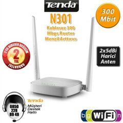 Tenda N301 4port 300Mbps Wifi-N Kablosuz Access Point Router/AP