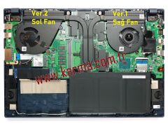Asus VivoBook 15 X571GT-BQ103A20 Notebook uyumlu CPU, GPU Fanı Takım (Sağ-Sol SET)