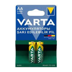 VARTA NI-MH 1.2V 2100 MAH HR6 AA ŞARJLI 2'Lİ KALEM PİL