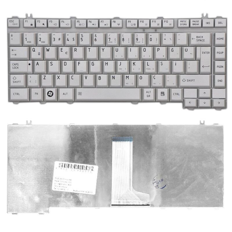 Toshiba Satellite A200-13T A200-13U A200-13V Klavye (Gri TR)