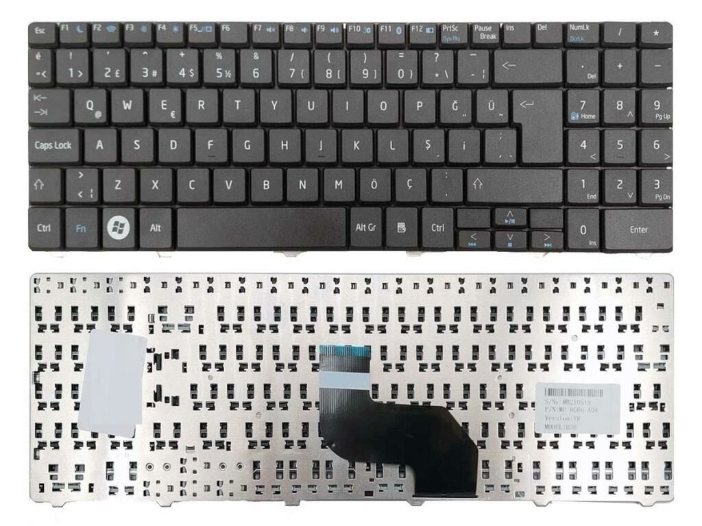 Medion MD97409 MD97442 MD97443 Notebook Klavye (Siyah TR)