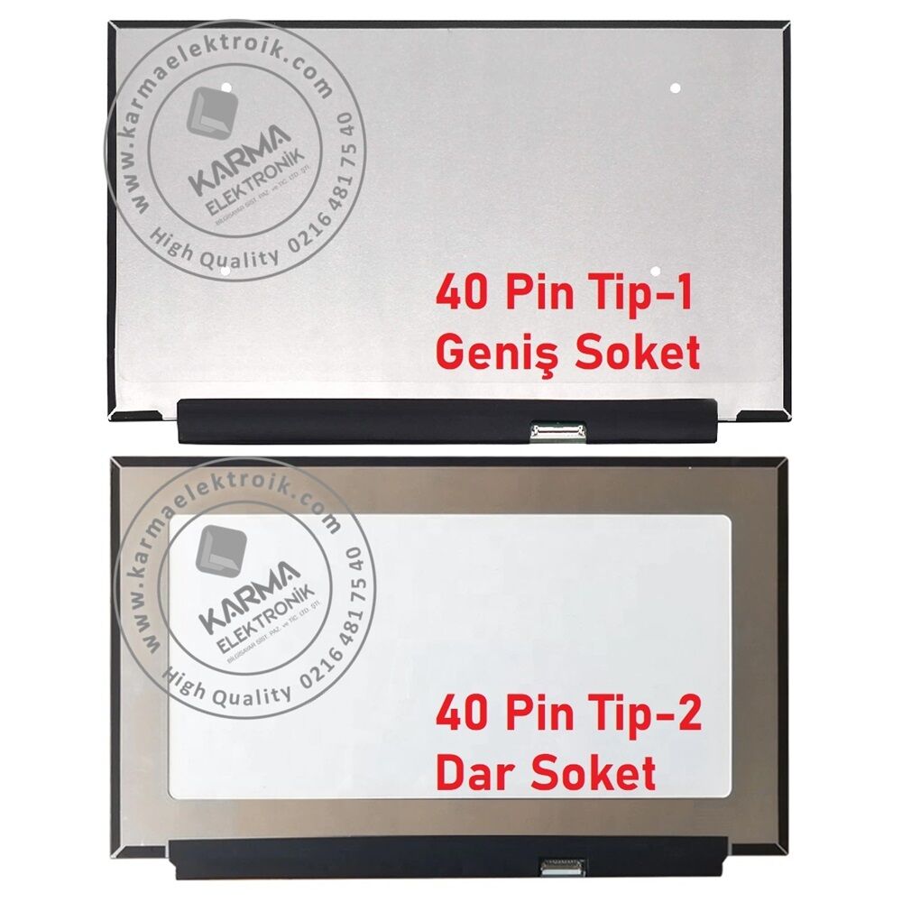 15.6'' 40pin Slim 1920*1080p FHD IPS (165Hz) Notebook Lcd Ekran - Panel B156HAN12.1 (Dar Soket)