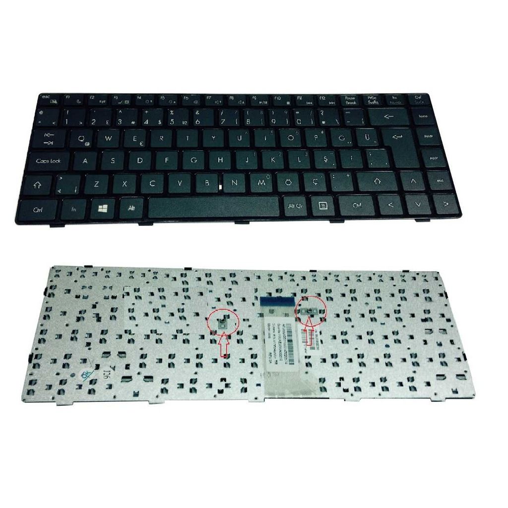 Grundig GNB 1450 B1 B8 Notebook Klavye - Tuş Takımı / Siyah - TR