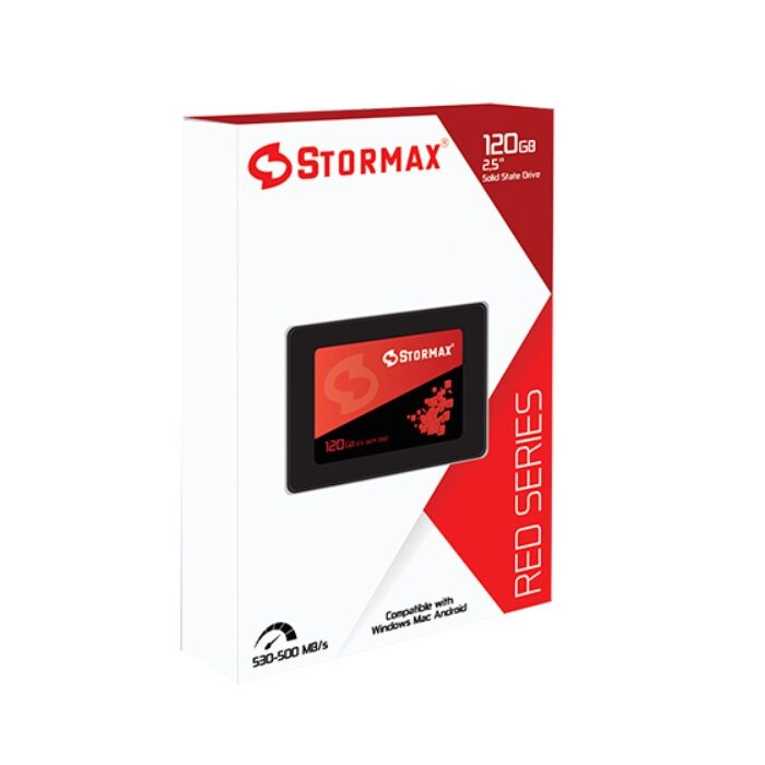 Stormax 120GB 2,5/'' Sataııı 530-500MB/S Red Serıes SSD SMX-SSD30RED/120G