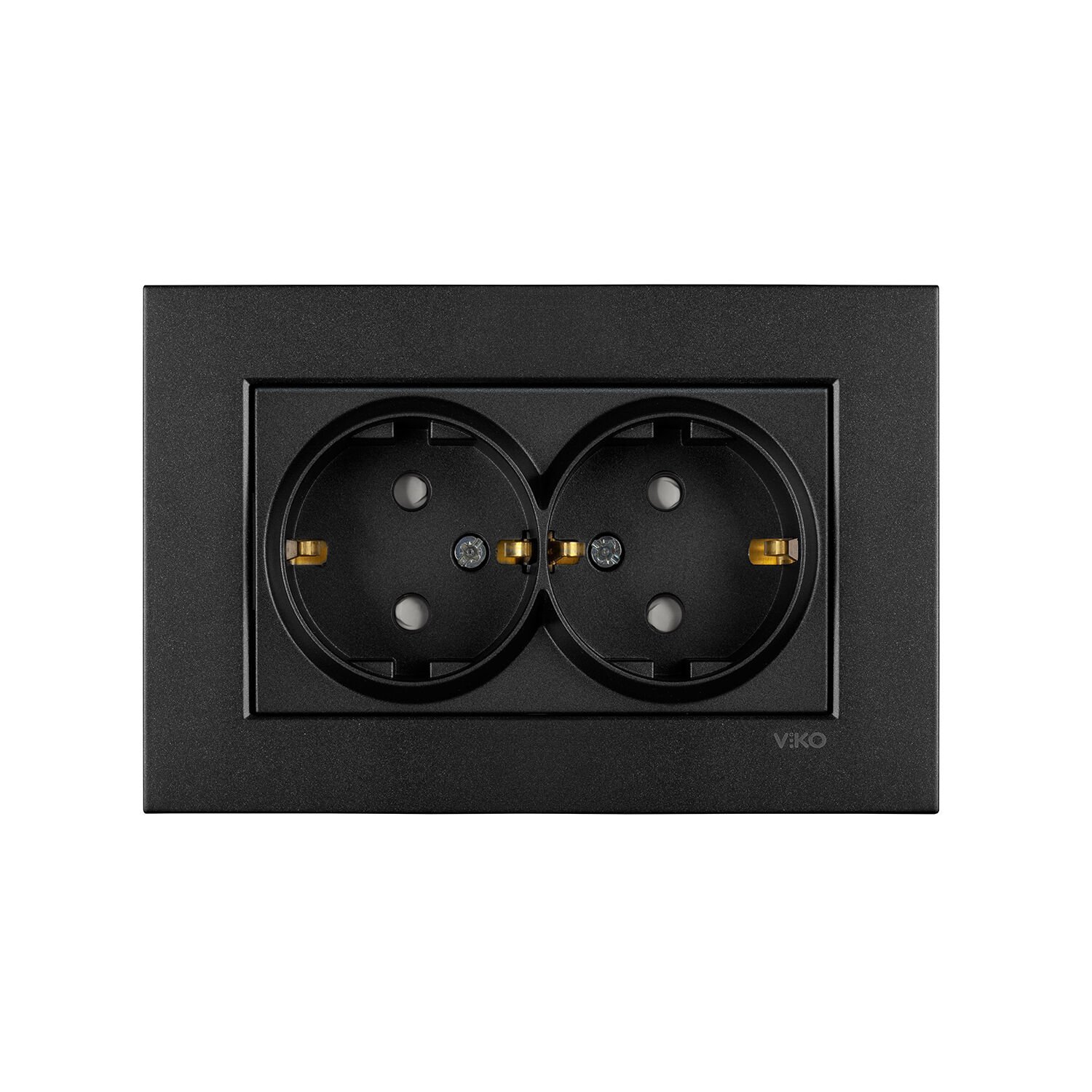 Viko Artline Novella Siyah İkili Topraklı Priz Çerçeveli - 92605558