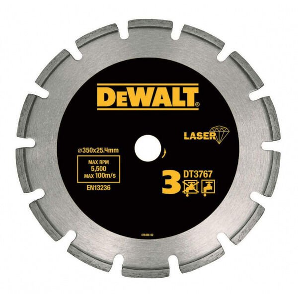 Dewalt DT3767 Elmaslı Granit Kesme Bıçağı 350mm