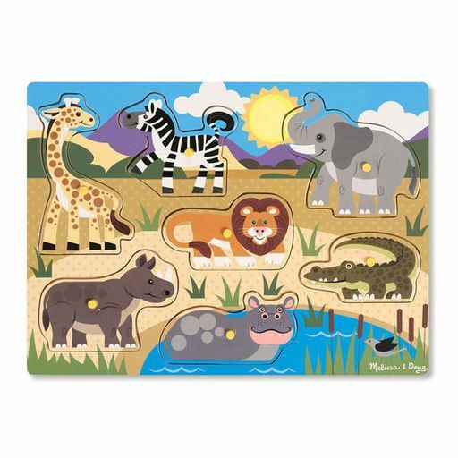 Ahşap Tutmalı Yapboz - Safari