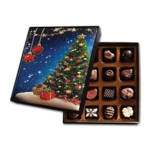 Özel Yeni Yıl Desenli VIP Kutuda Special Çikolatalar