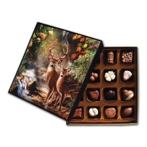 Farklı Yeni Yıl Temalı Kutularda Spesiyal Çikolatalar