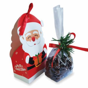 Noel Baba Desenli Karton Poşette 200 gr Karışık Draje