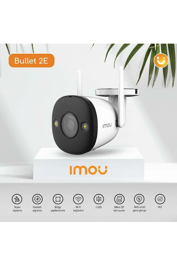 Imou IPC-F22FEP 2 Mp 2.8 Mm Dış Ortam Bullet Kamera (Bullet 2E)