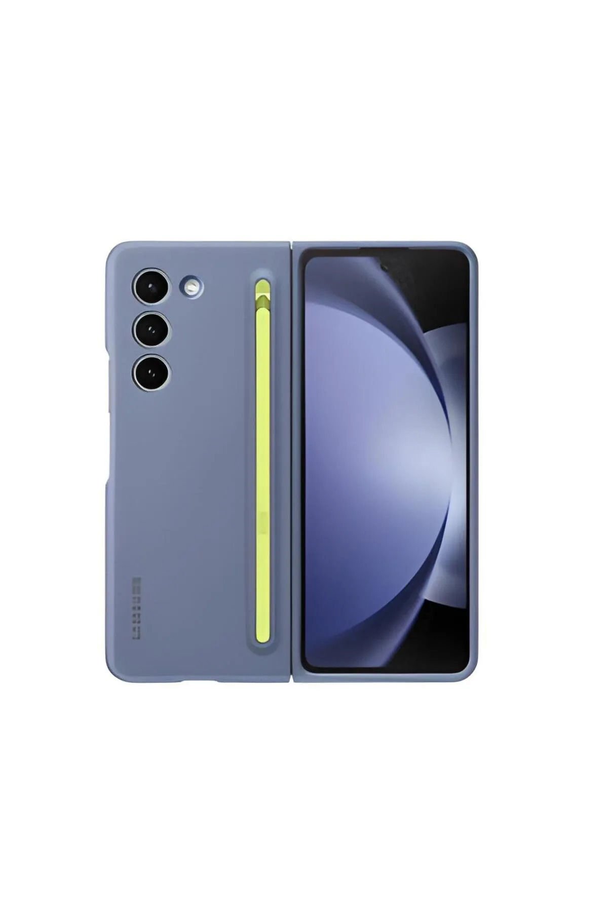 Samsung Galaxy Z Fold 5 İnce Kalemli Telefon Kılıfı Mavi