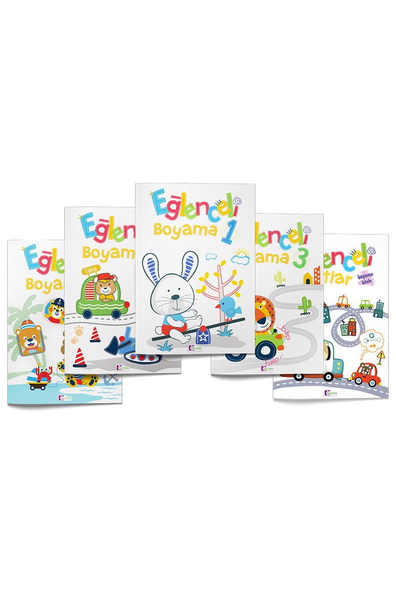 Mor Elma Yayıncılık Eğlenceli Boyama Kitabı 5 Adet