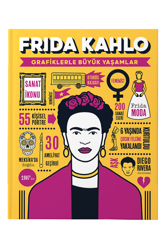 Frida Kahlo - Grafiklerle Büyük Yaşamlar