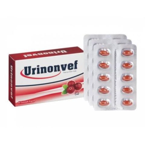 Urinonvef Cranberry Takviye Edici Gıda 30 Kapsül