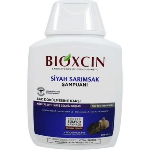 Bioxcin Saç Dökülmesine Karşı Siyah Sarımsak 300 ml Şampuan