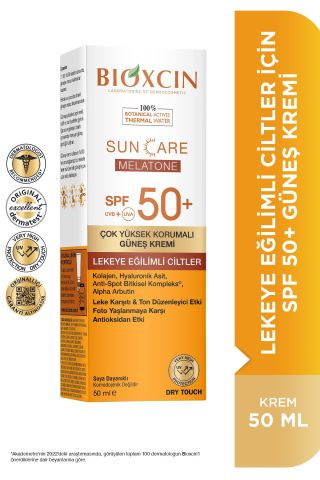 Bioxcin Lekeli Ciltler İçin 50 Faktör Güneş Kremi 50 ml