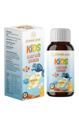 Zühre Ana Kids Balık Yağı Şurubu 200 ml