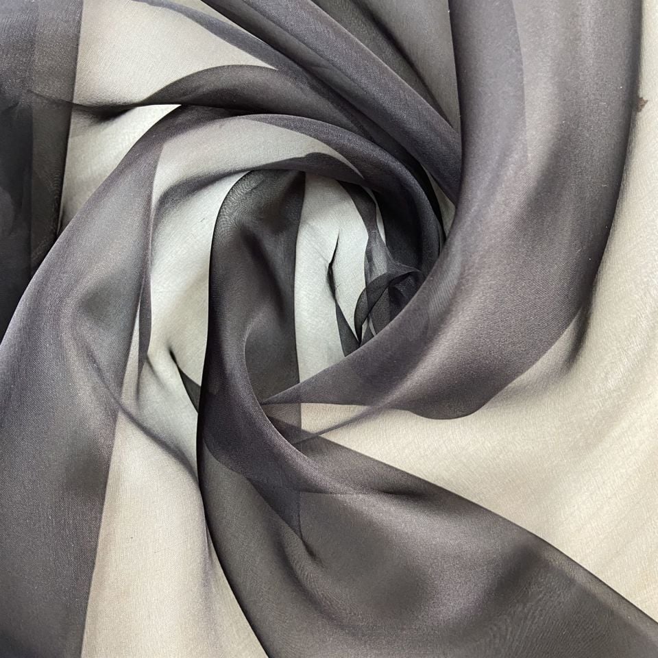 İpek Organza 1 Metre Siyah Kumaş (col-30)