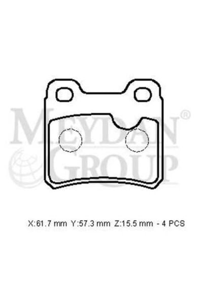 Opel Vectra A 88/92 Arka Fren Balatası (Kablosuz) (Disk) (61