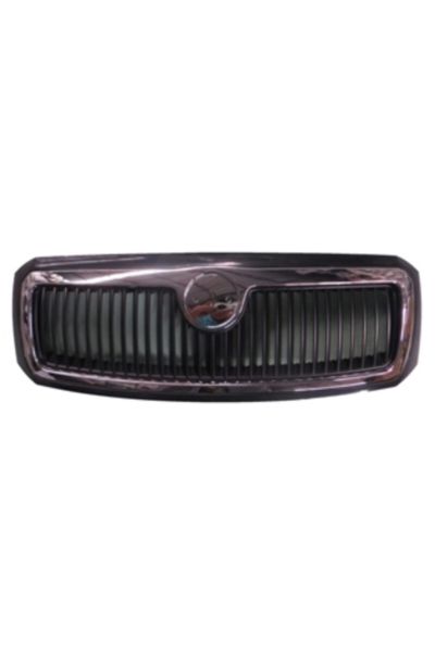 Skoda Fabıa- 05/07 Uyumlu Ön Panjur Gri Nikelaj Çerçeveli Komple (tyg) 6y0853661739