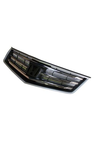 Honda Accord 08/11 Ön Panjur Gümüş Gri Çerçeveli/nikelaj Çıtalı/petek İçi Siyah (Tw)