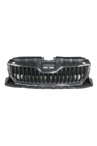 Skoda Fabıa- 15/18 Uyumlu Ön Panjur (nikelaj Çıtalı Petekleri Siyah) (tw-y) 6v0853653