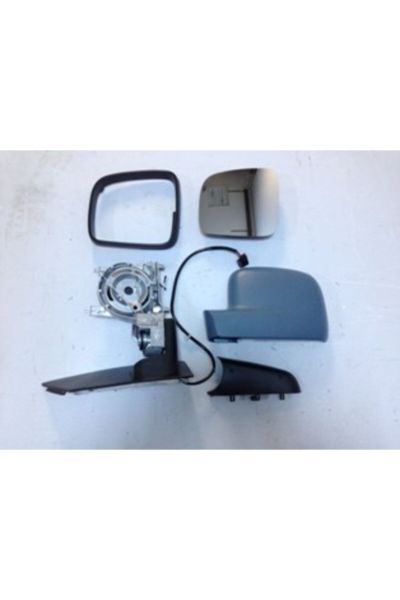 Volkswagen Caddy- 04/10 Kapı Aynası Sol Astarlı Gri Elektrikli/ısıtmalı (YATAY TİP) 5 Fişli Fam 2k1