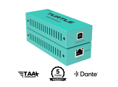 Turtle TAV-D2USB-PRO Dante Pro Dual Channel USB-C I/O Adapter
