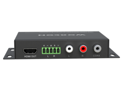 HDMI 2.0 4K 60Hz 4:4:4 Repeater w/ Audio Extract /De-Embedder