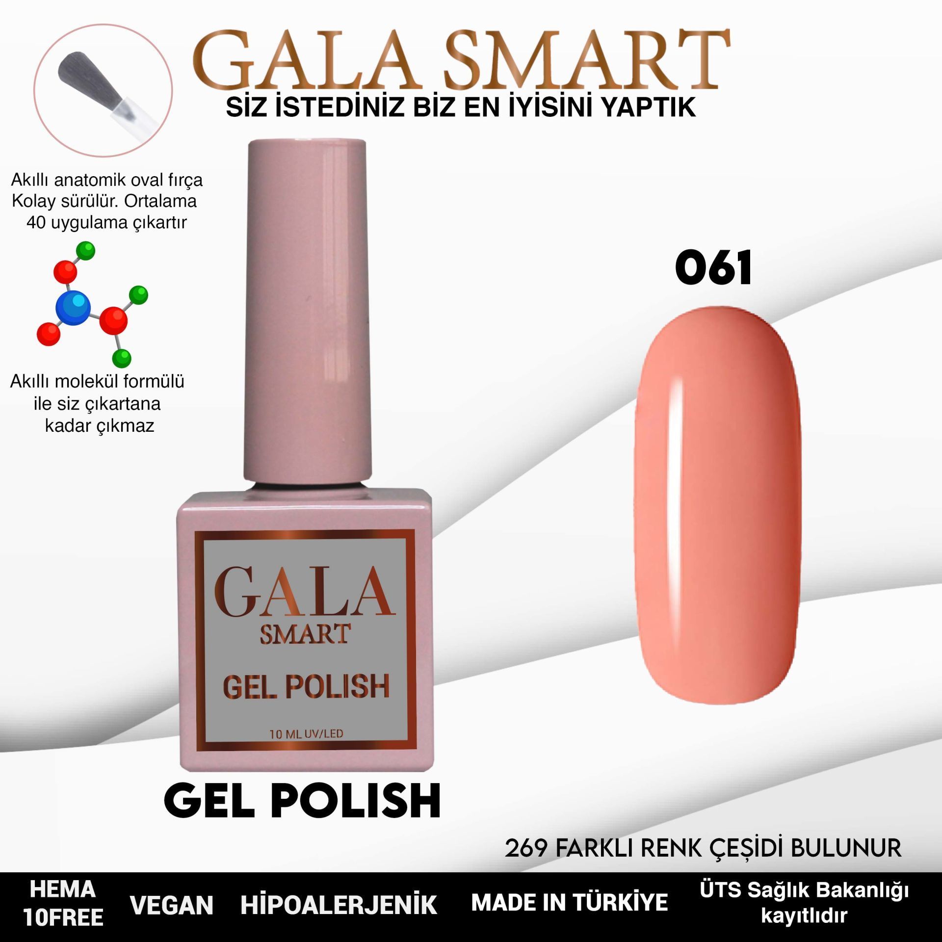 GALA CLASSİC KALICI OJE 10 mle 61