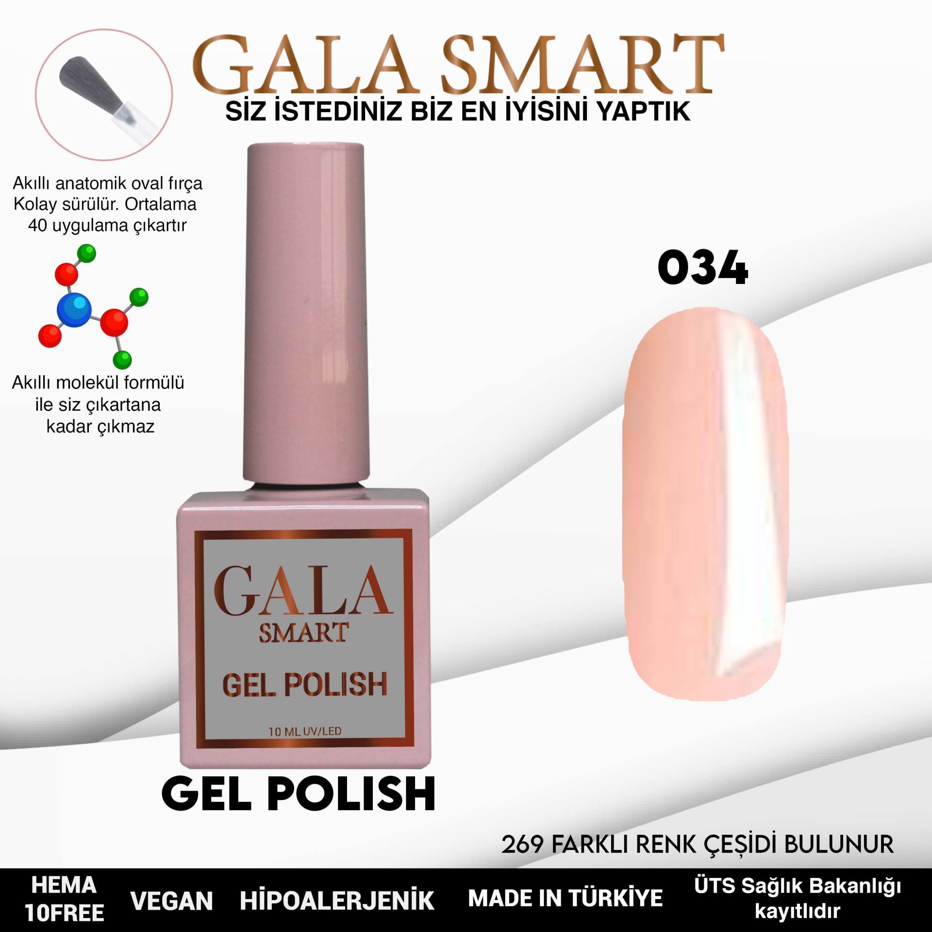 GALA CLASSİC KALICI OJE 10 mle 34