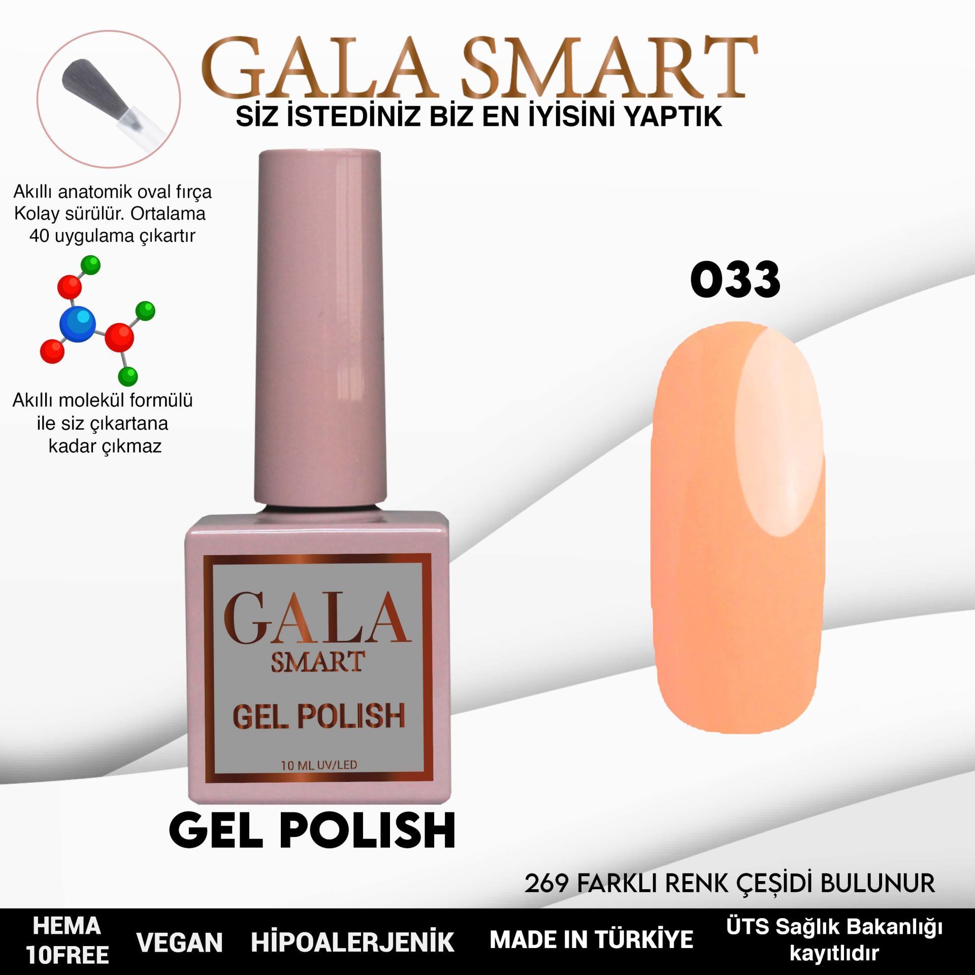 GALA CLASSİC KALICI OJE 10 mle 33