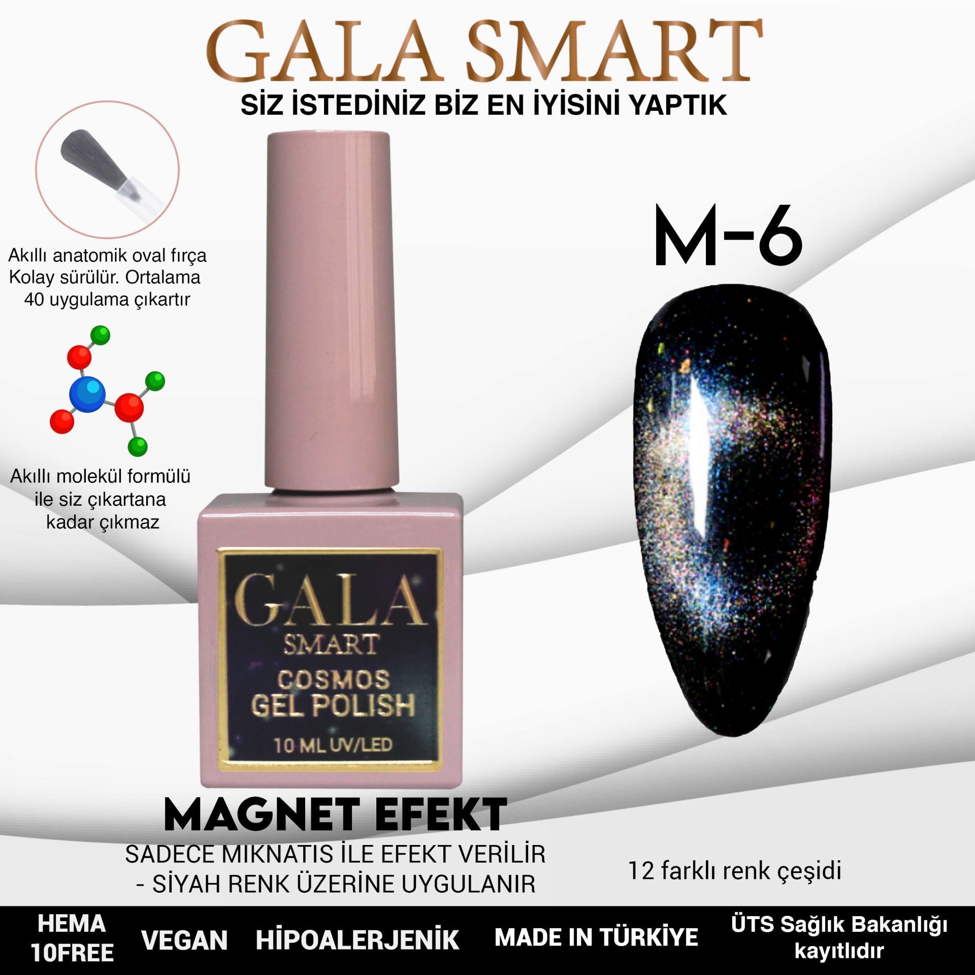 GALA COSMOS KEDİ GÖZÜ 10 ml M6