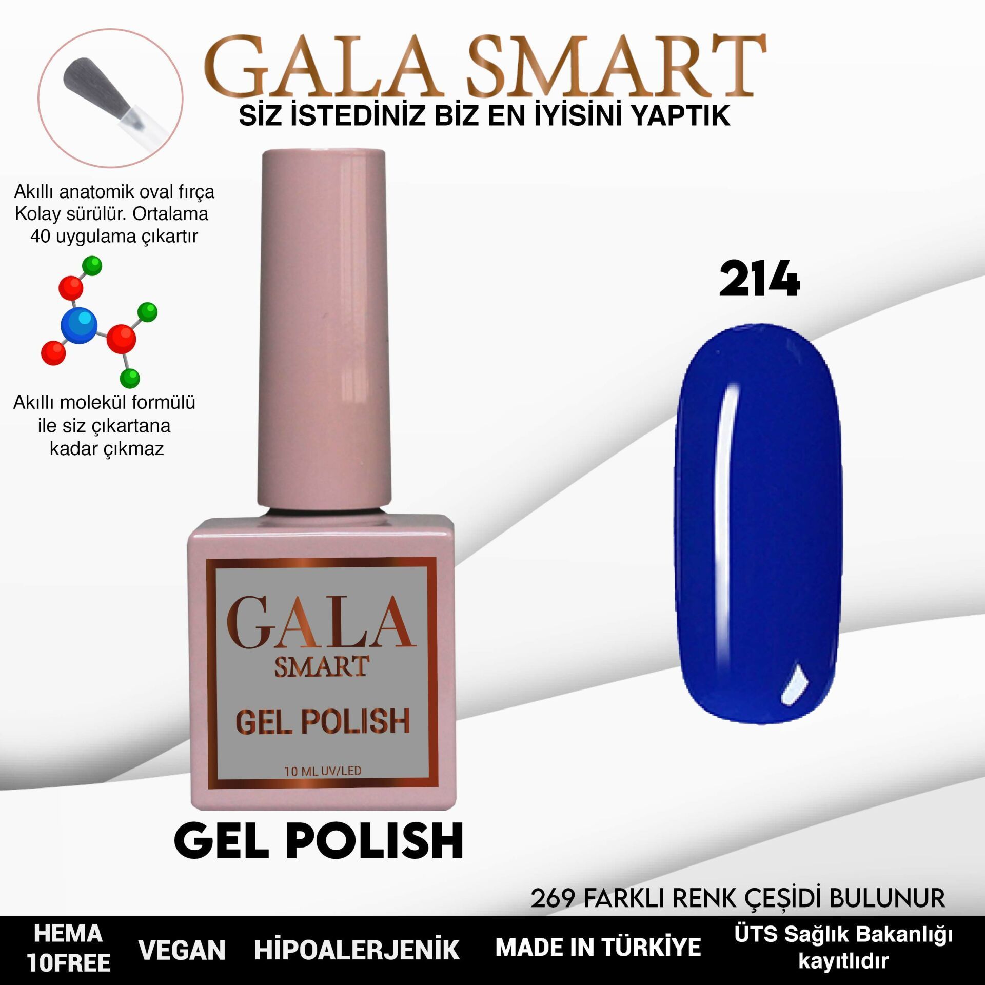 GALA CLASSİC KALICI OJE 10 mle 214