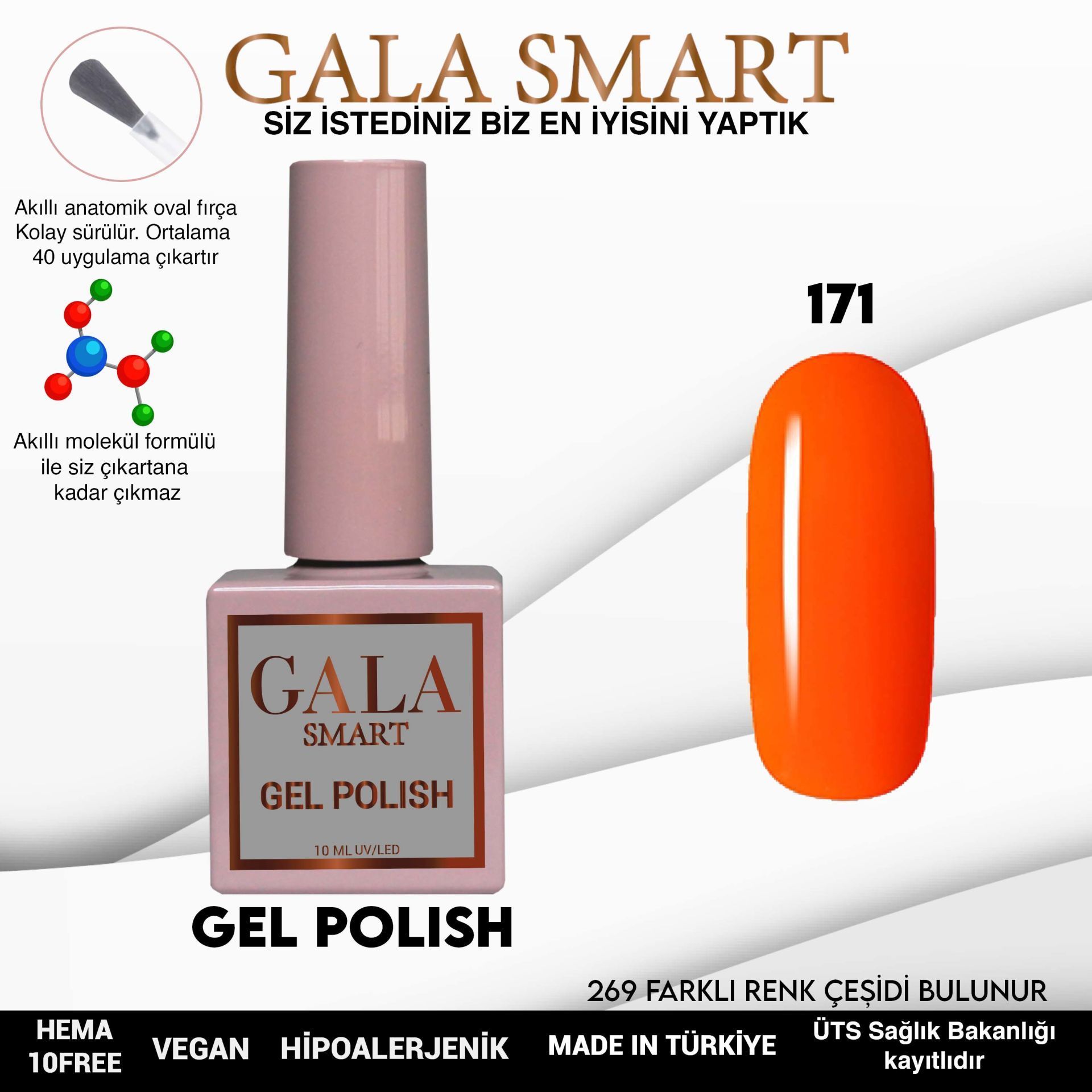 GALA CLASSİC KALICI OJE 10 mle 171