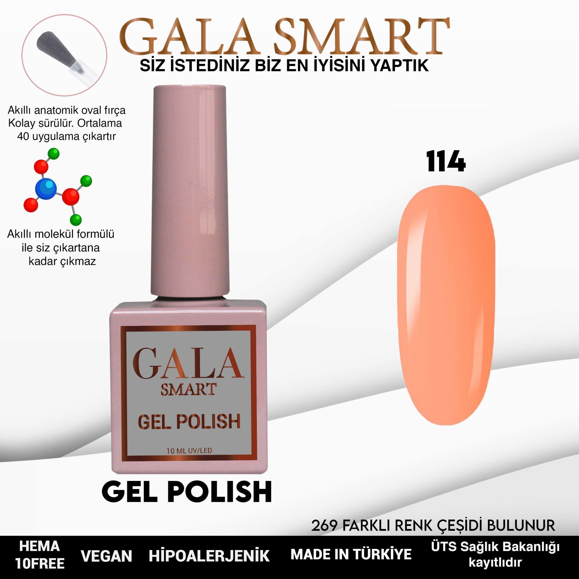 GALA CLASSİC KALICI OJE 10 mle 114