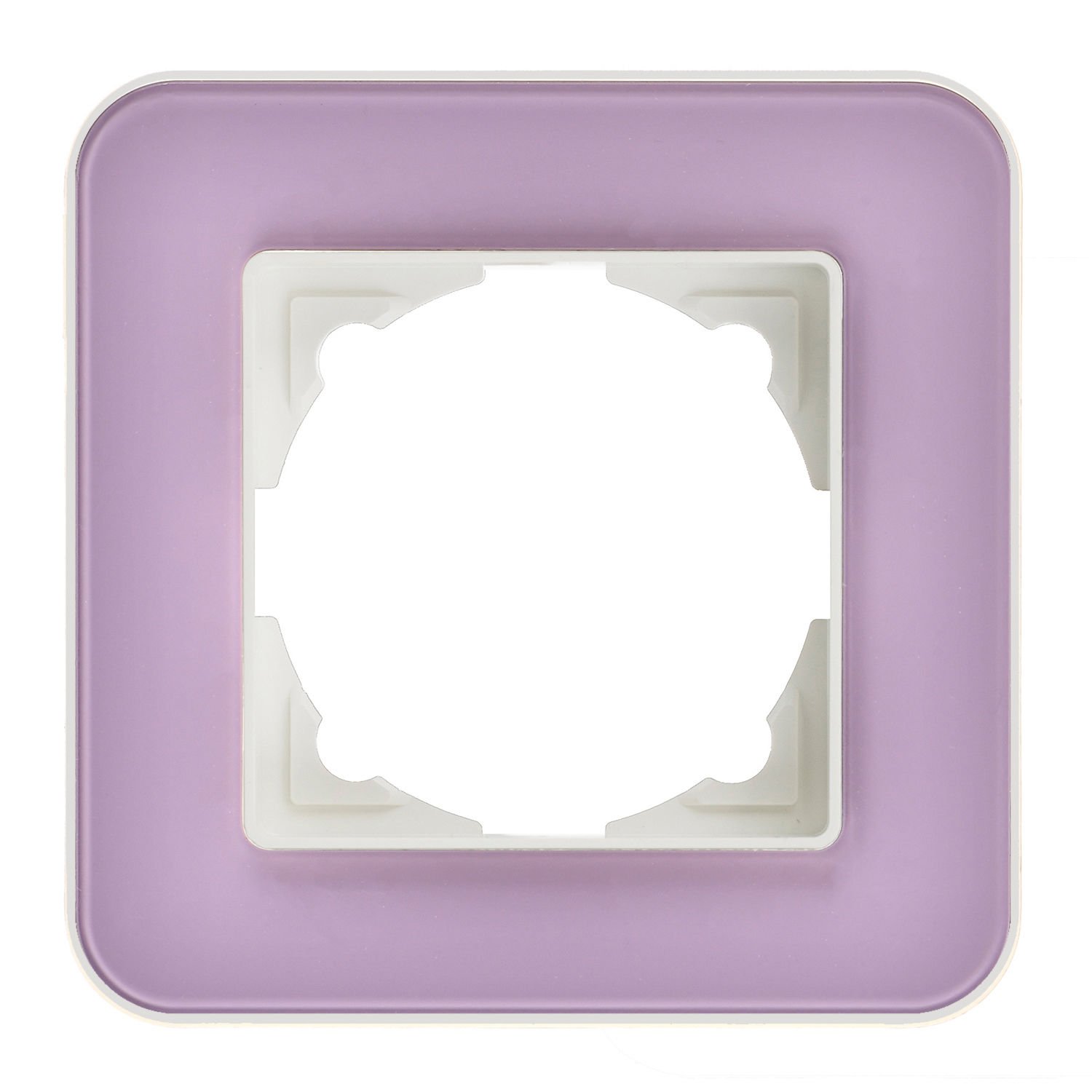 Günsan Radius Fildişi Beyazı & Pastel Violet Tekli Çerçeve
