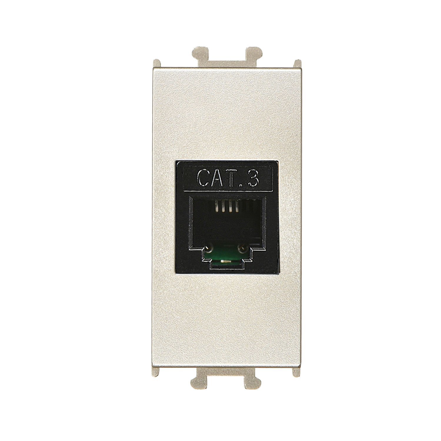 Günsan Domino Metalik Bej Telefon Prizi (Cat3) 1M