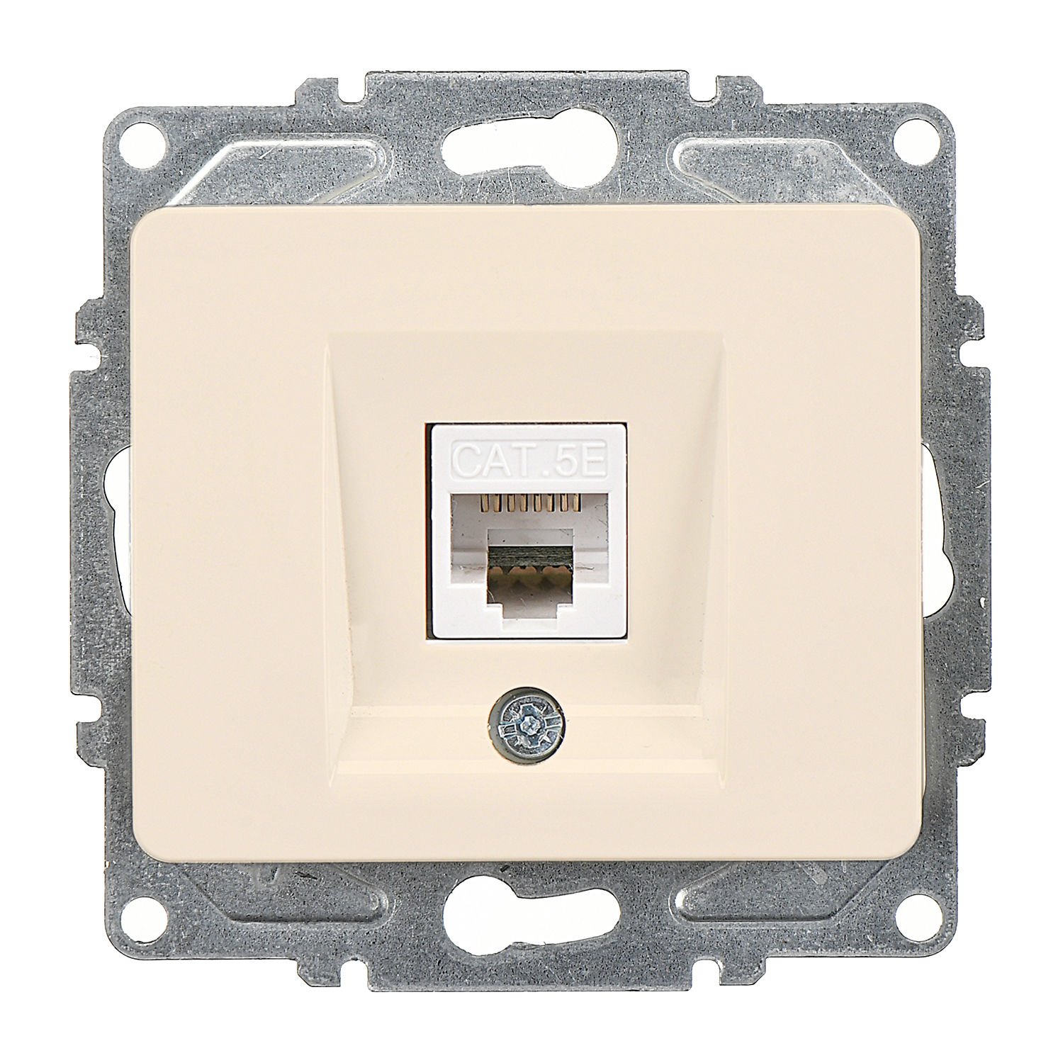 Günsan Fantasy Krem Tekli Data Prizi (RJ45 Cat5E) Mekanizma
