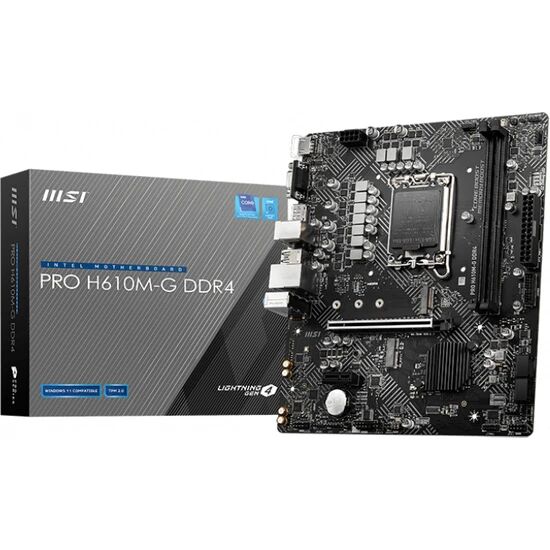 MSI PRO H610M-G DDR4 DDR4 3200 MHz DPx1 HDMIx1 USB3.2 mATX Anakart