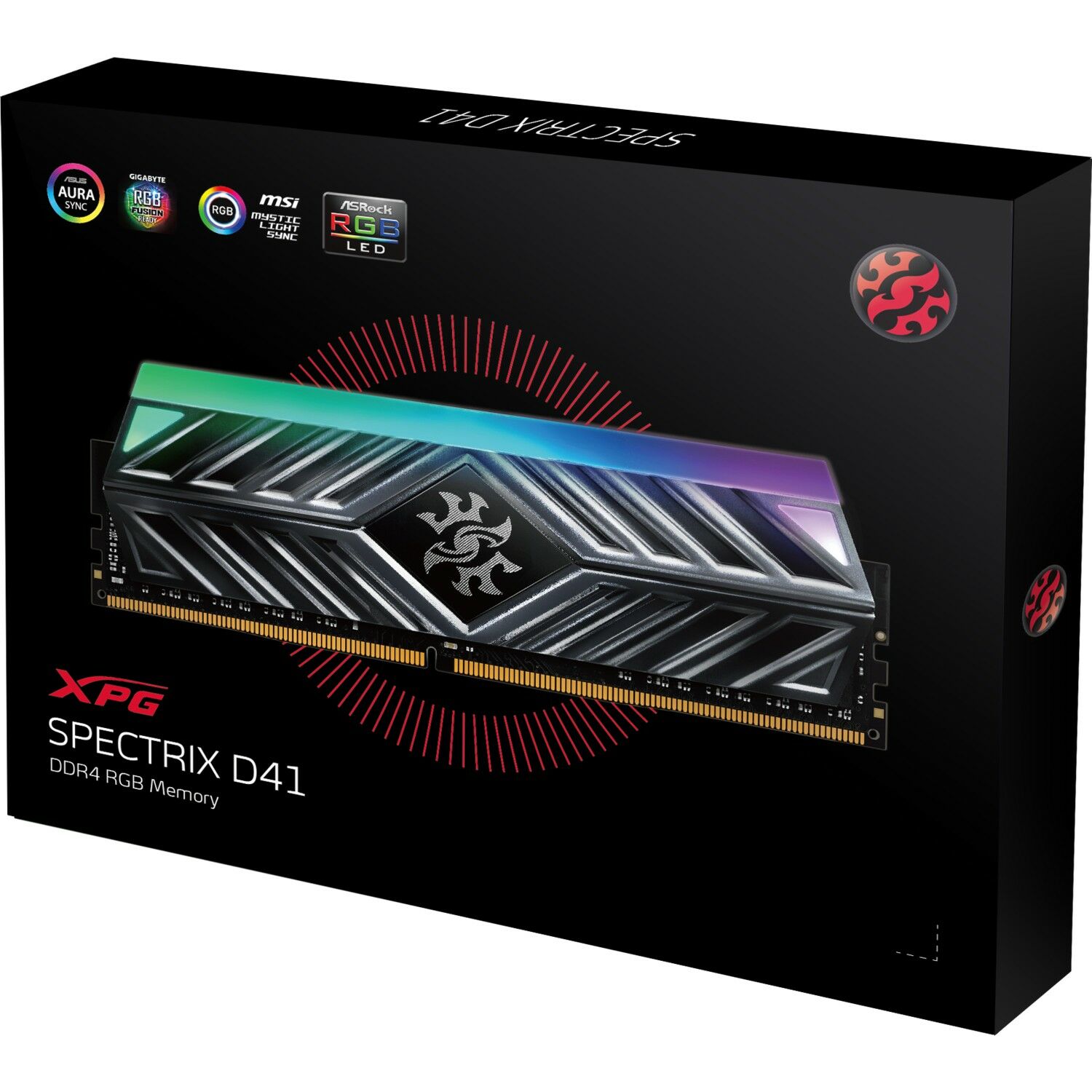 XPG Spectrix D41 RGB 8GB 3200 MHz DDR4 CL16 TUF Gaming Edition Ram AX4U32008G16A-SB41