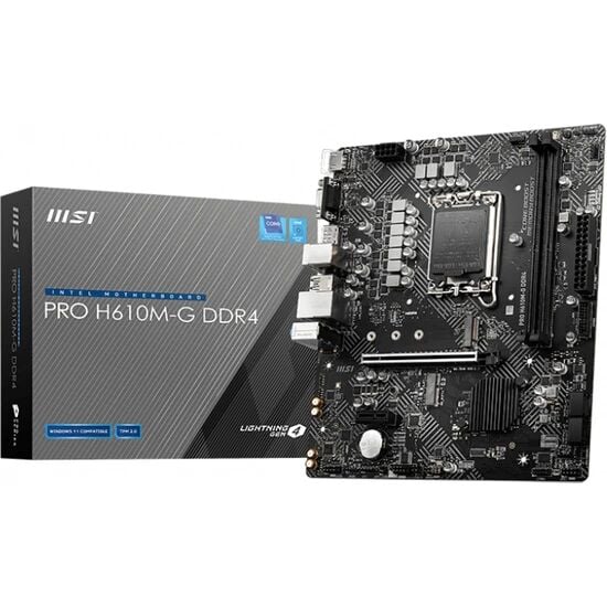 MSI PRO H610M-G DDR4 DDR4 3200 MHz DPx1 HDMIx1 USB3.2 mATX Anakart